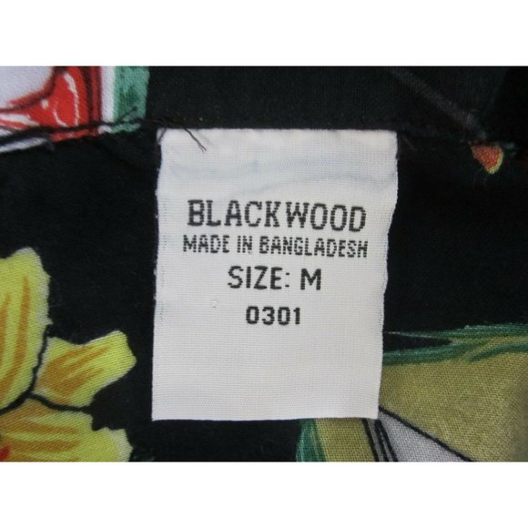 Blackwood vintage 1990s Men Hawaiian aloha shirt p2p 22" bartender cocktail luau - Picture 9 of 12